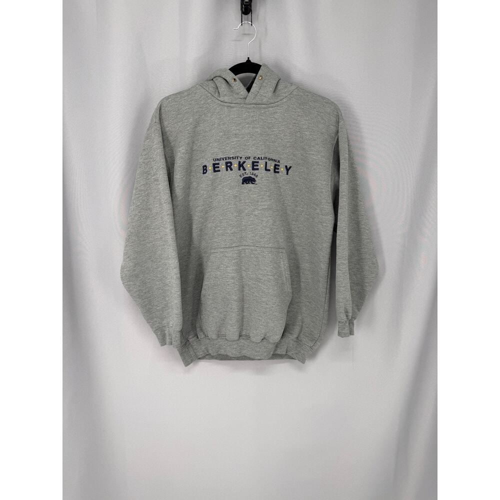 UC Berkely Hoodie Sweatshirt Mens Small Gray UC Berkeley Embroidered Fleece